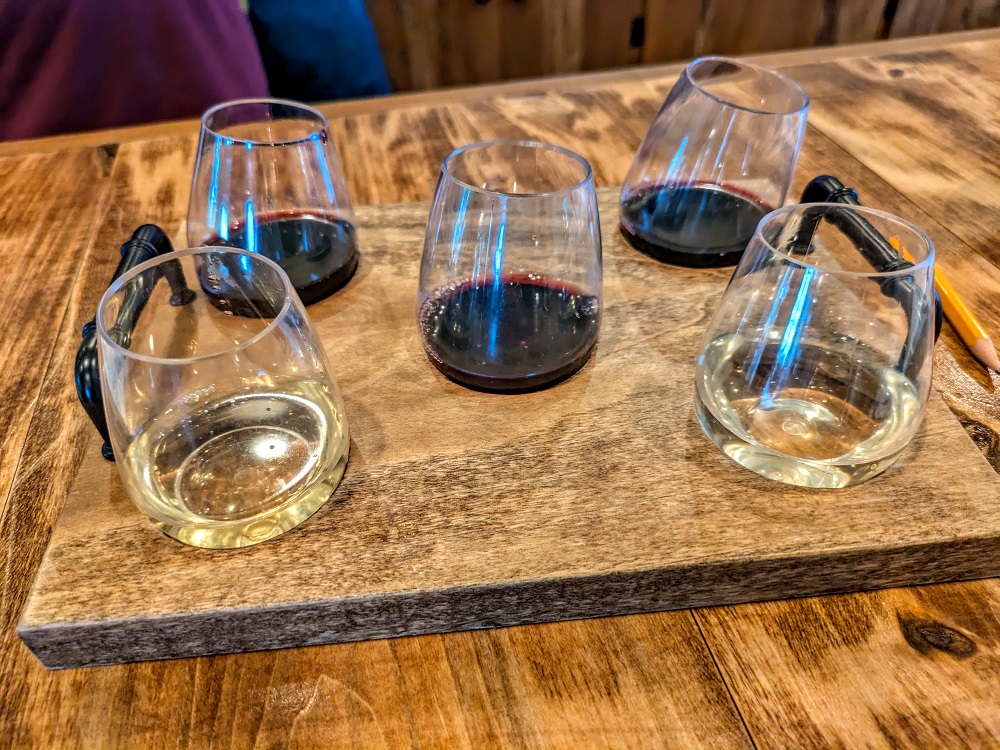 Wine tasting at Rookery Rock Winery in Wheatland, ND