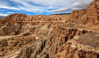 Cathedral Gorge State Park from one of the ridges