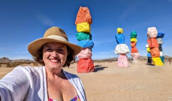 Seven Magic Mountains selfie