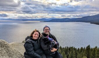 The three of us at Lake Tahoe