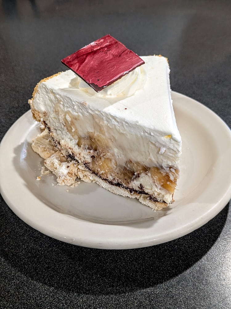 Banana pie dessert at Tip Top Cafe