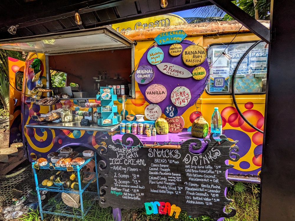 Coconut Glen's food truck on the Road to Hana