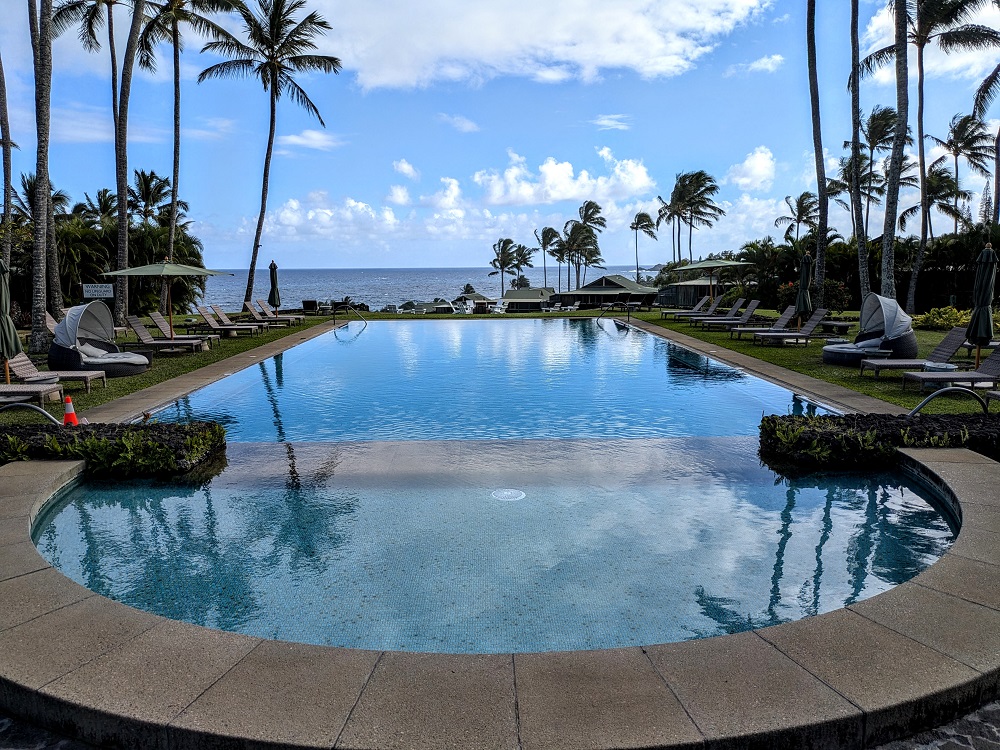 Infinity pool at the Hana-Maui Resort