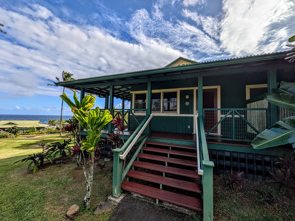 Our bungalow at the Hana-Maui Resort