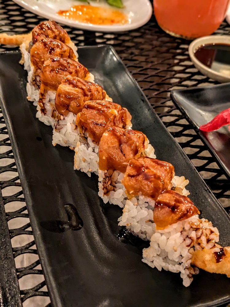 Sushi roll at Japanese Grandma's Cafe in Kauai, HI
