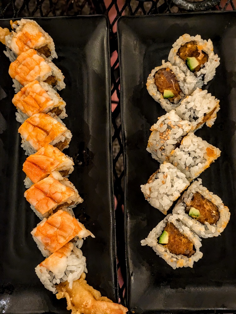 Sushi rolls at Japanese Grandma's Cafe in Kauai, HI