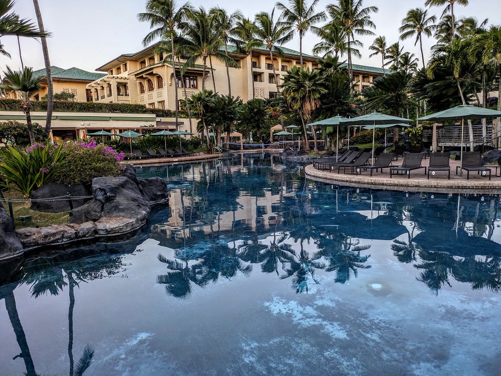 Swimming pool at the Grand Hyatt Kauai, HI