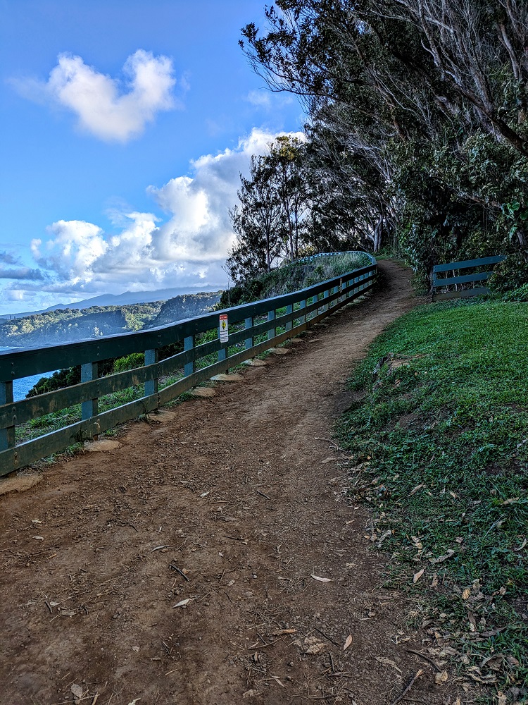 Trail in Kaumahina State Wayside Park