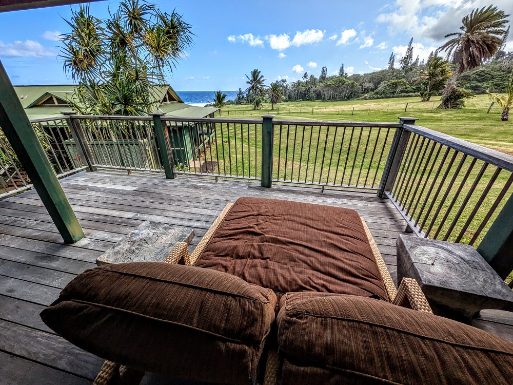 View from our lanai at the Hana-Maui Resort