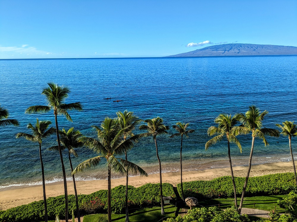 View from our room at the Hyatt Regency Maui, HI