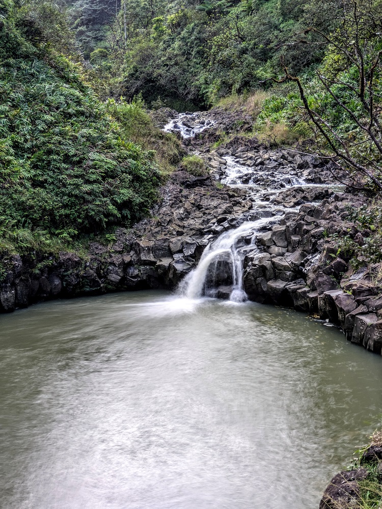 Waterfall on West Wailua Iki Stream