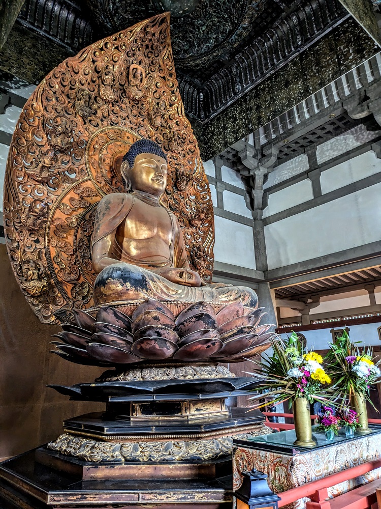 Amida Buddha at Byodo-In Temple on Oahu