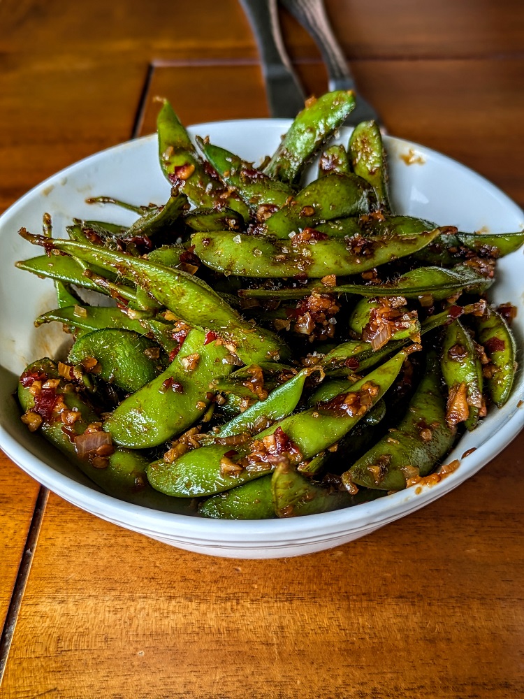 Edamame beans at Haleʻiwa Beach House