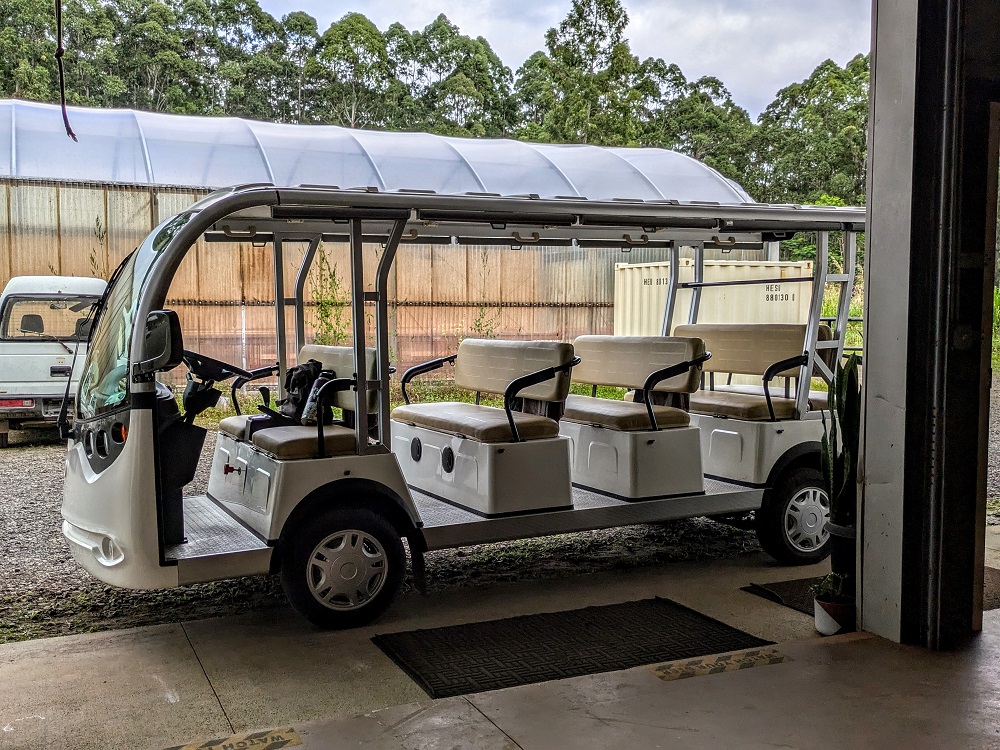 Lavaloha Chocolate Farm Tour buggy