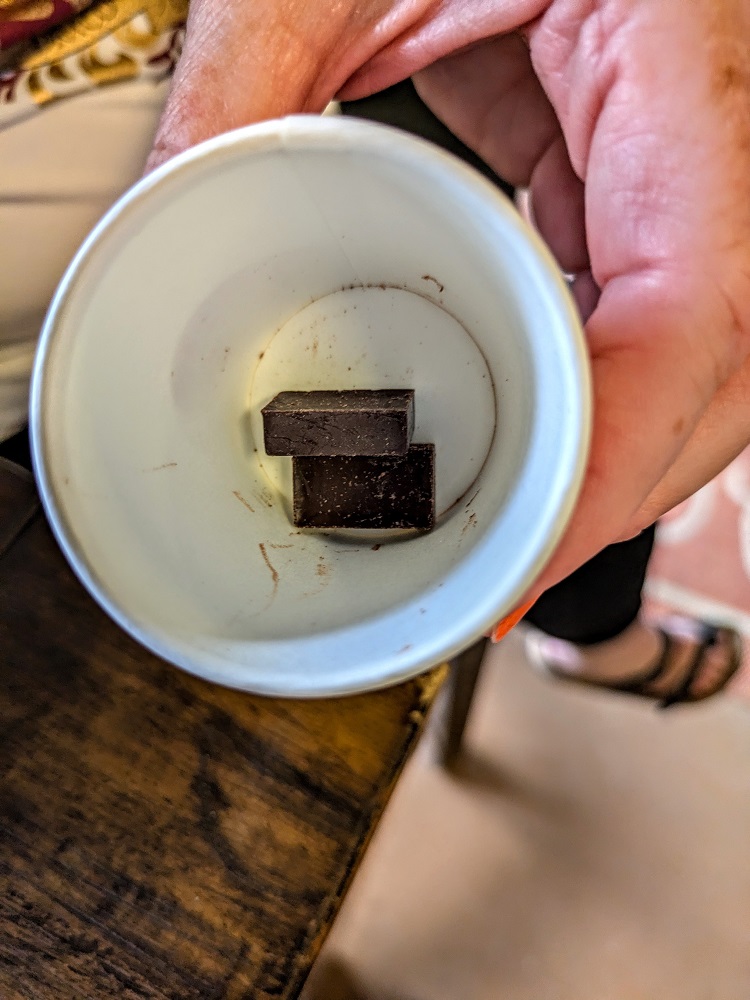 Lavaloha Chocolate Farm Tours - Some of the dark chocolate we tried