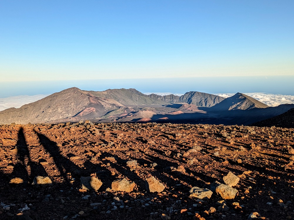 View from the summit of Haleakala in Haleakala National Park