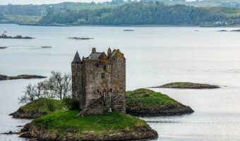 Castle Stalker in Loch Linnhe, Scotland