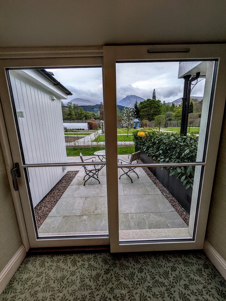 Inverlochy Castle Hotel - Double doors to patio area