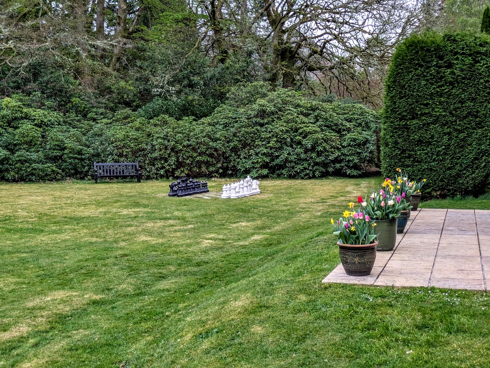 Inverlochy Castle Hotel - Outdoor chess set
