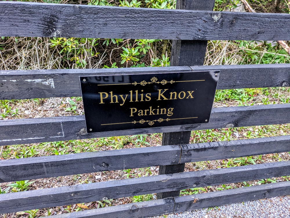 Inverlochy Castle Hotel - Phyllis Knox parking space