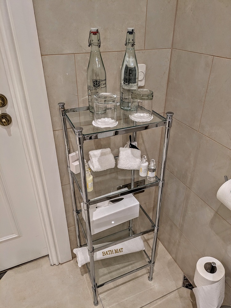 Inverlochy Castle Hotel - Toiletries & bottles of water
