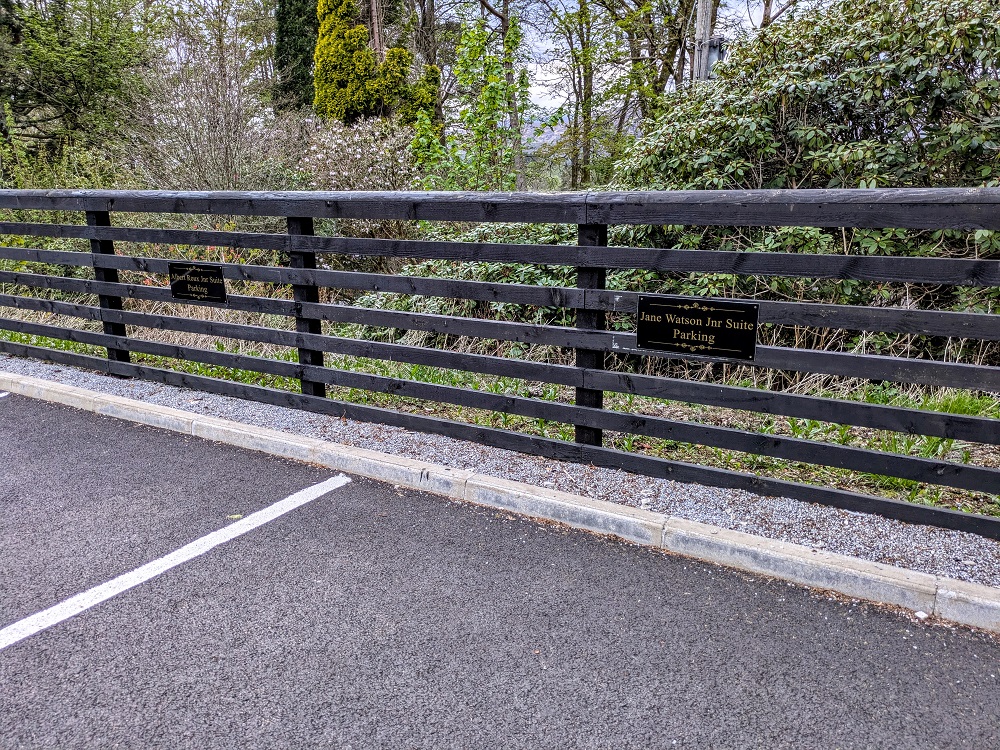 Inverlochy Castle Hotel - Walled garden parking