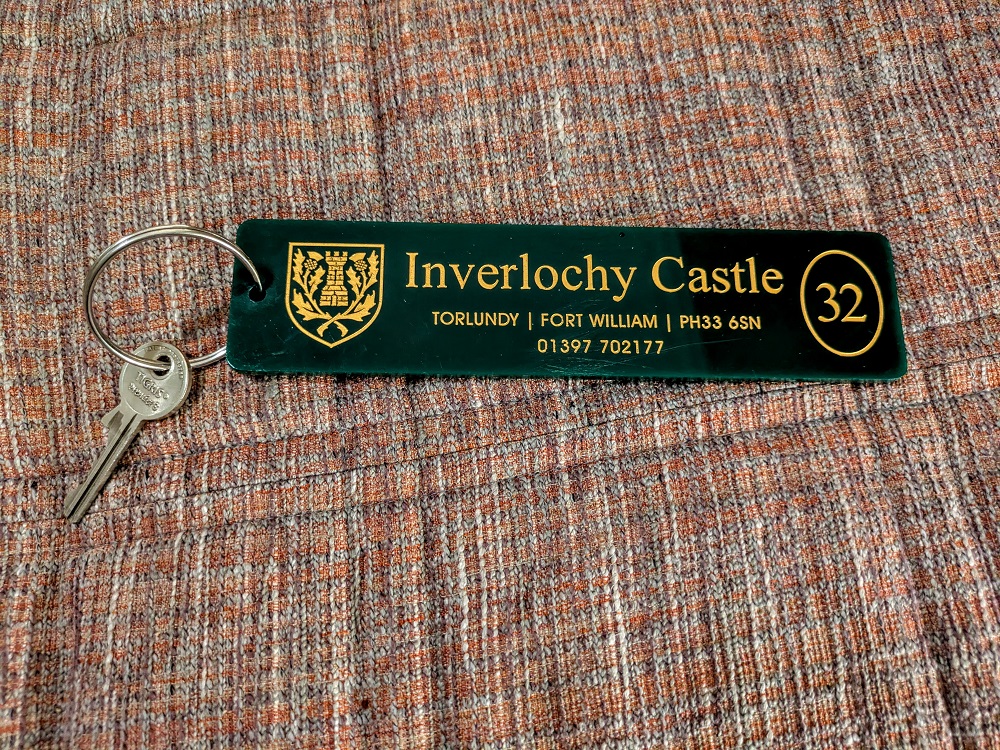 Inverlochy Castle Hotel room key