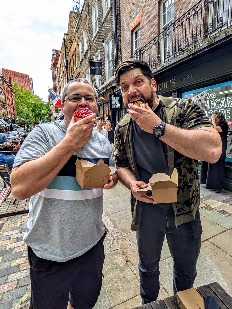 Me & Mark eating our snacks