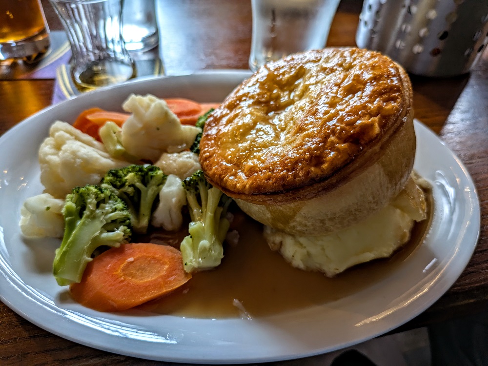Oban Inn famous steak & ale pie