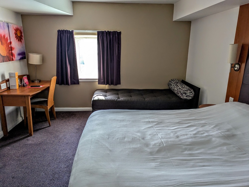 Our room at the Premier Inn Falkirk Central