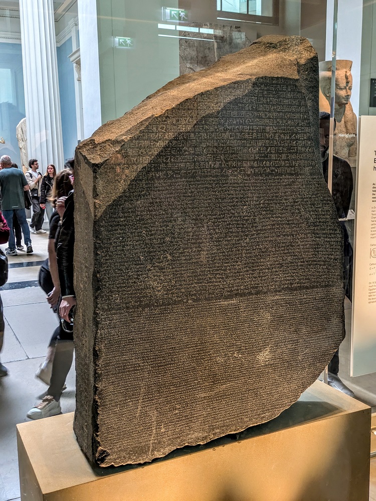 The Rosetta Stone in the British Museum