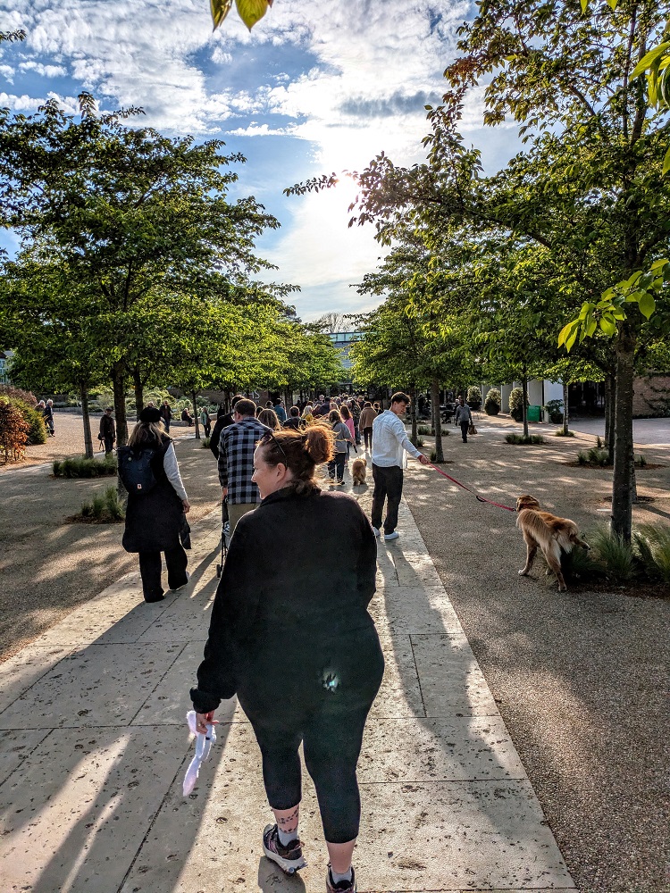 The Walkies at Wisley lines went very quickly