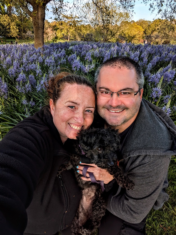 The three of us at Walkies at Wisley