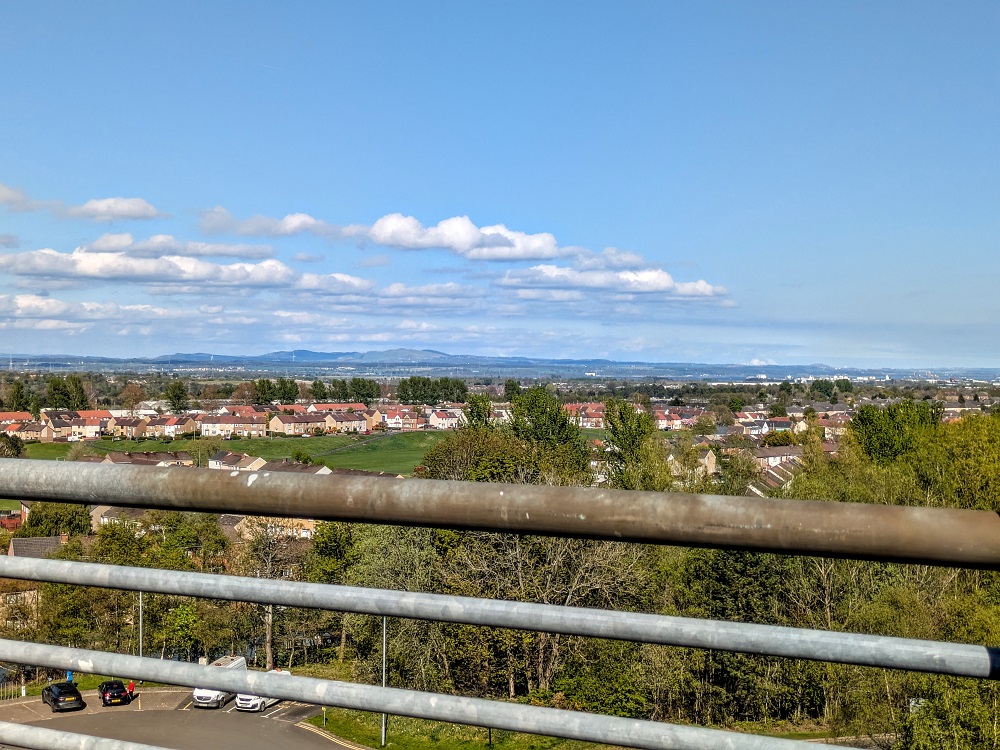 View from the top of The Falkirk Wheel