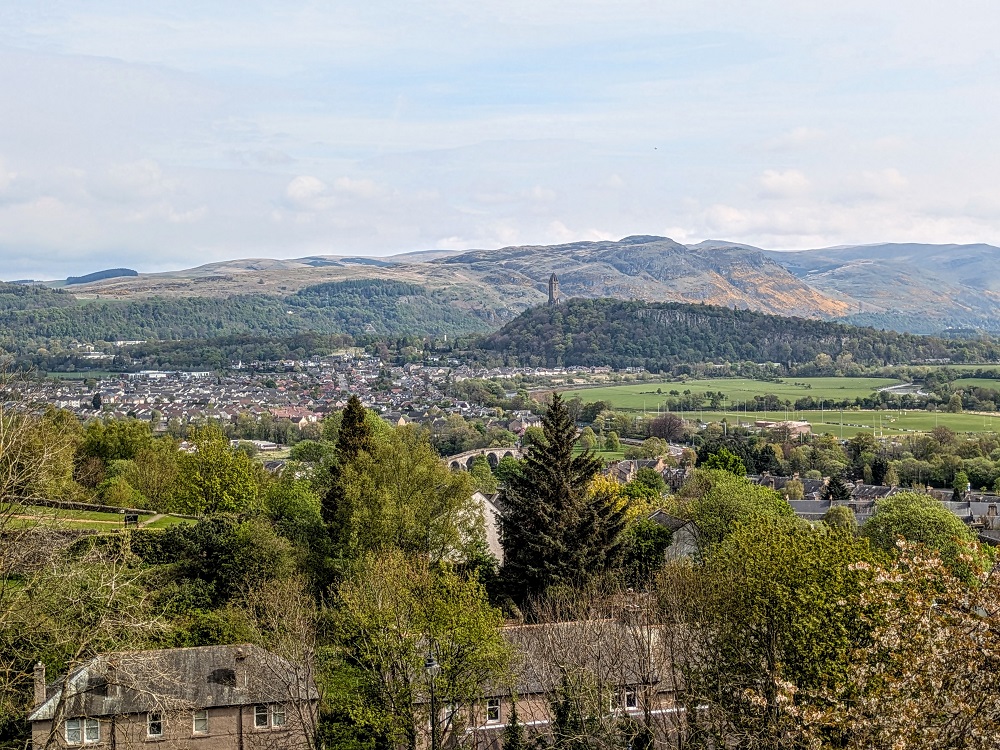 View of the National Wallace Monument from Stirling Castle