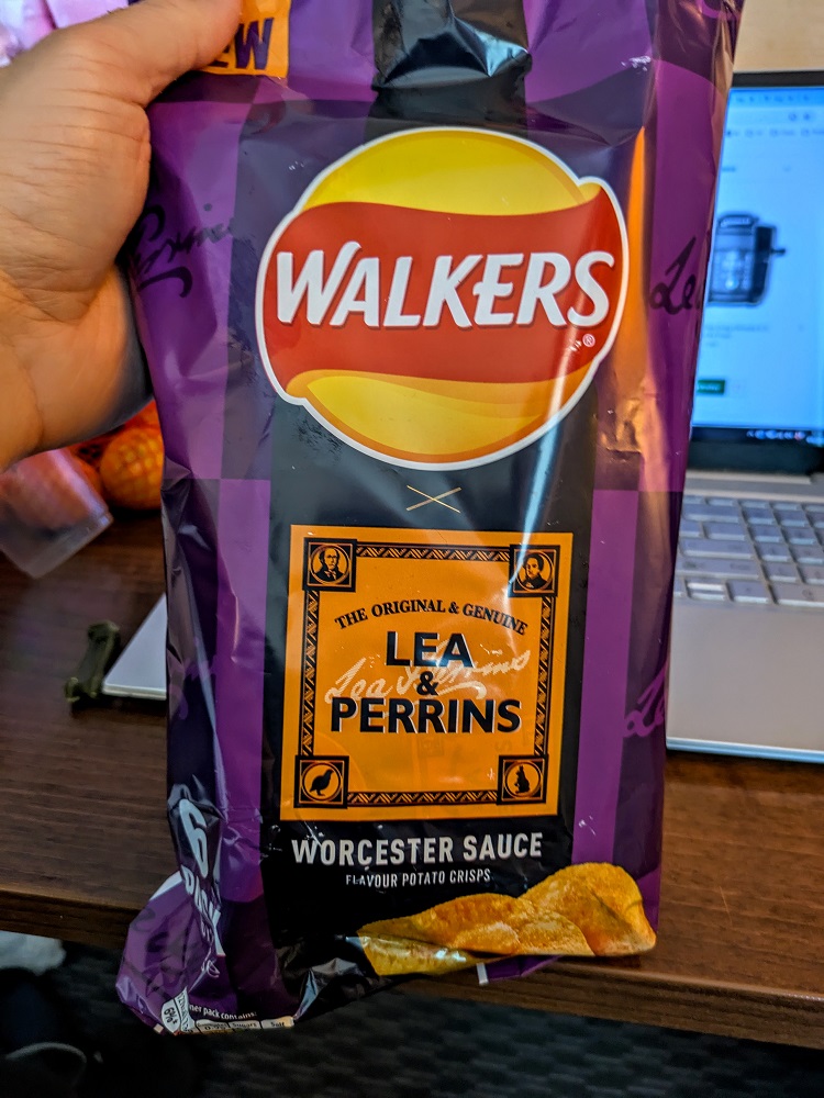 Walkers Worcester Sauce chips