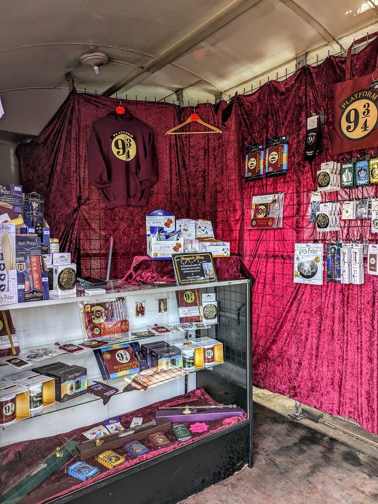 Harry Potter gift shop on board the Jacobite steam train