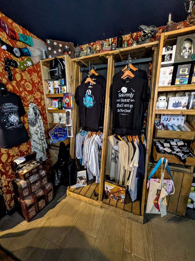 Harry Potter merch in Haggard Alley, Mallaig