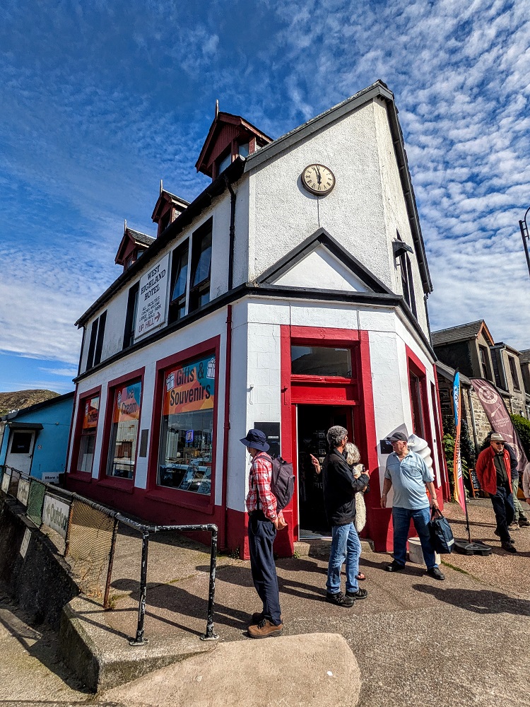 Ice cream shop in Mallaig