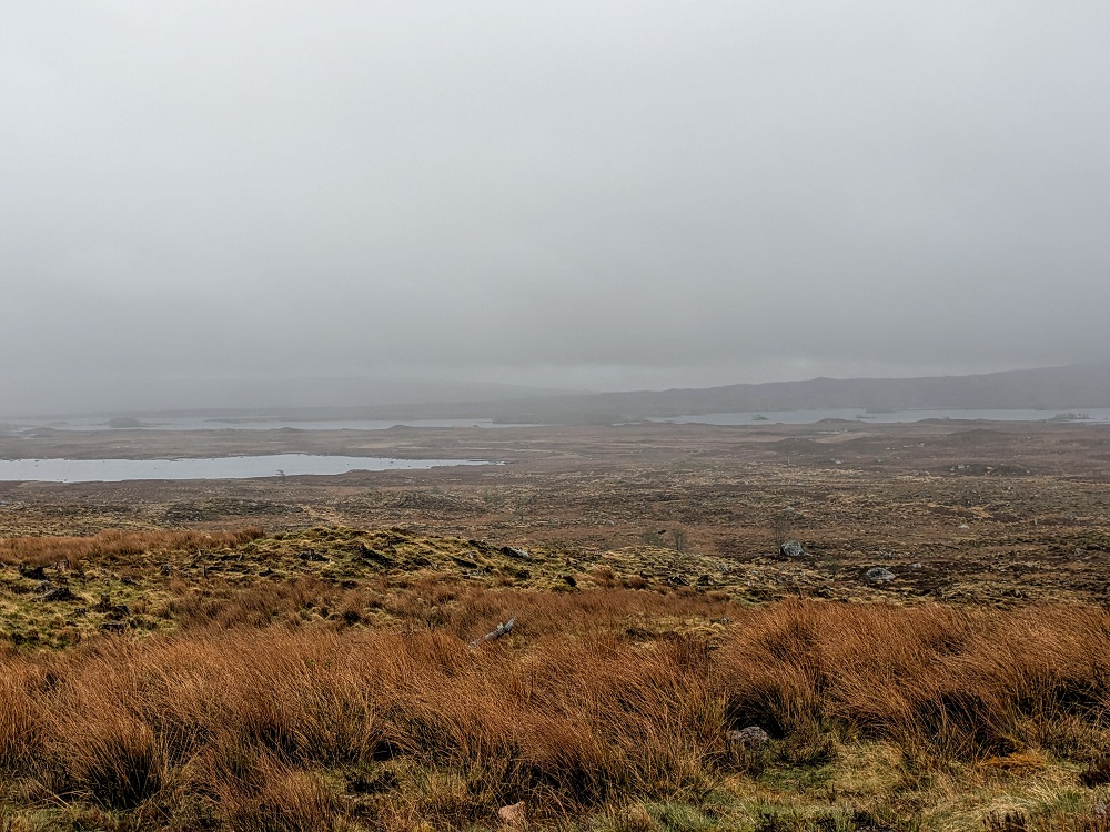 Rannoch Moor Viewpoint on a moody-seeming day