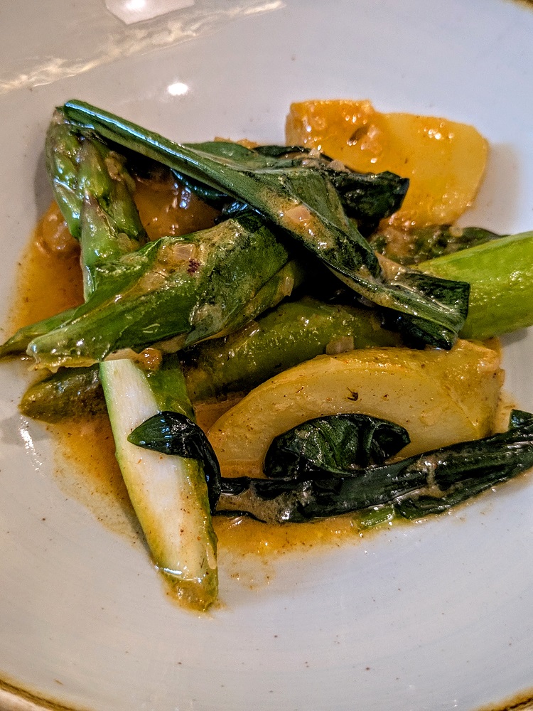 The Three Chimneys, Isle of Skye - Asparagus, Jersey Royal potatoes & potted butter