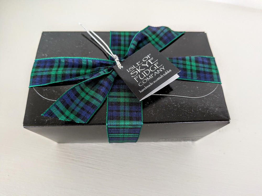 The Two Byres, Isle of Skye - Welcome gift of some Scottish tablet fudge