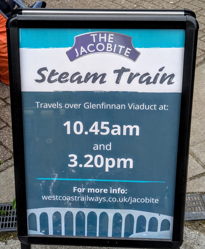 The afternoon's steam train timing wasn't correct