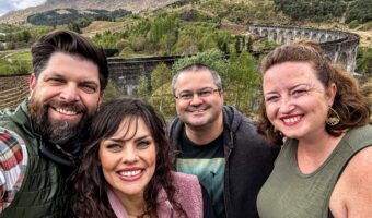 The four of us at Glenfinnan Viaduct