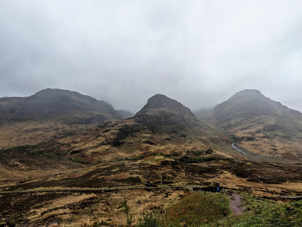 Three Sisters Viewpoint in Glen Coe