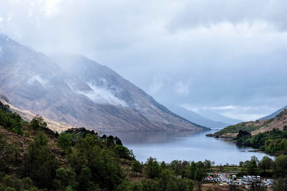 View of Loch Shiel (the Black Lake or Great Lake in Harry Potter movies)