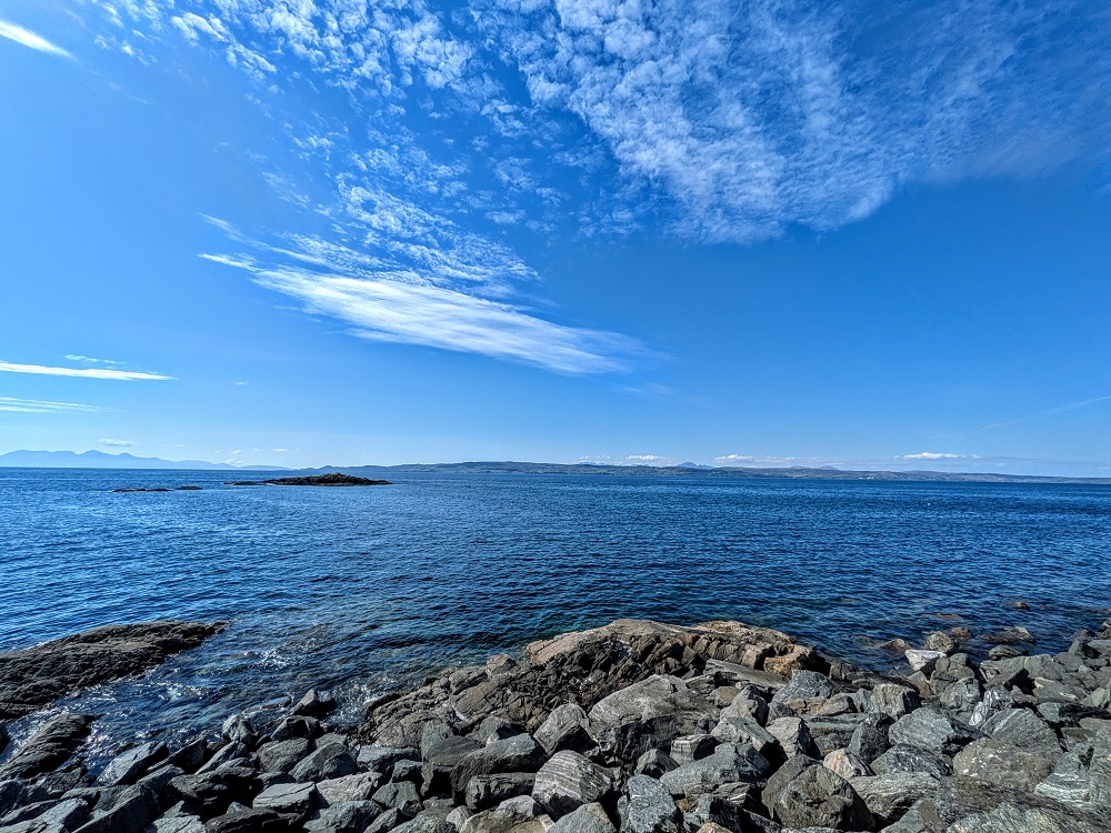 View out towards the Isle of Skye