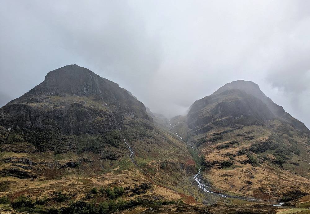 Waterfalls in Glen Coe