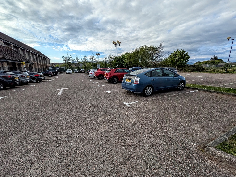 We ended up parking in a paid parking lot next to the Nevis Centre