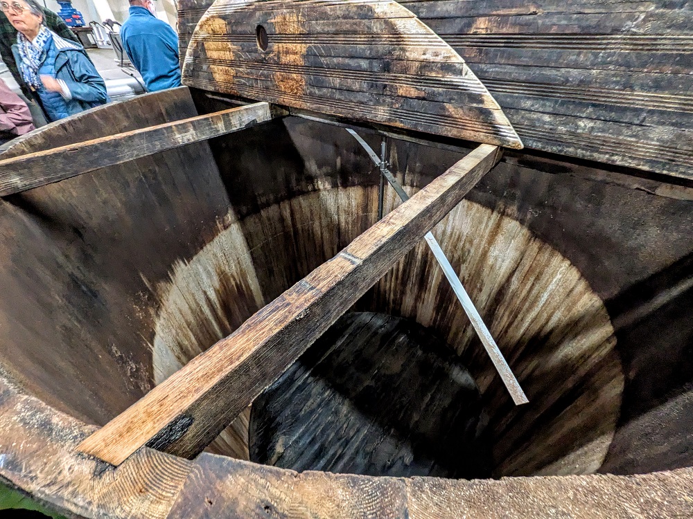 Wooden tun at Ben Nevis Distillery